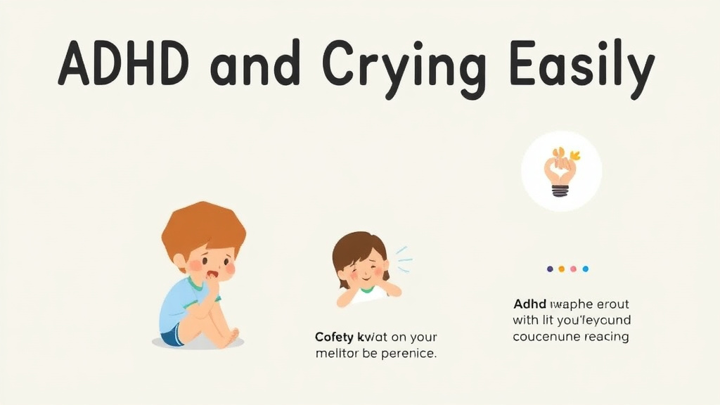 Action-oriented illustration showing how to apply adhd And Crying Easily