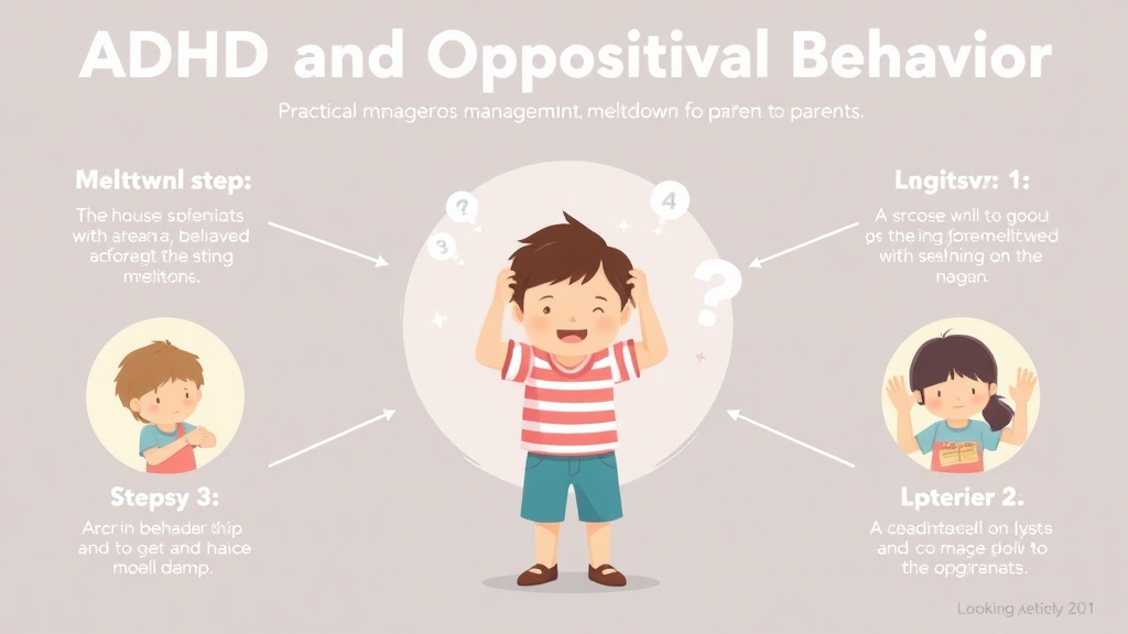Process flow illustration for putting adhd And Oppositional Behavior into action