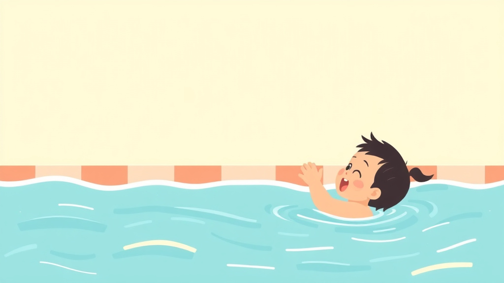Educational graphic covering the essentials of adhd And Swimming