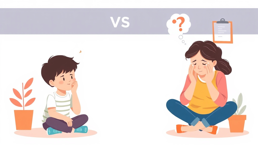 Visual overview of adhd Vs Anxiety In Children with key concepts highlighted