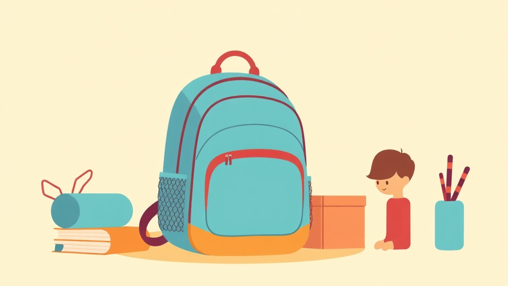 Educational graphic covering the essentials of backpack Organization For Adhd