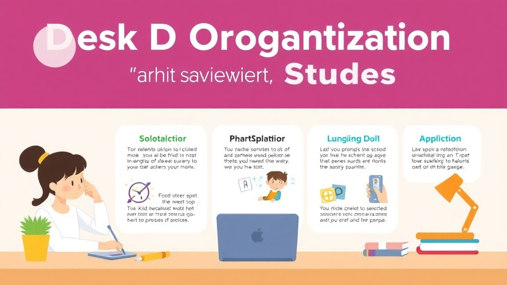 Practical checklist visual for desk Organization For Adhd Students