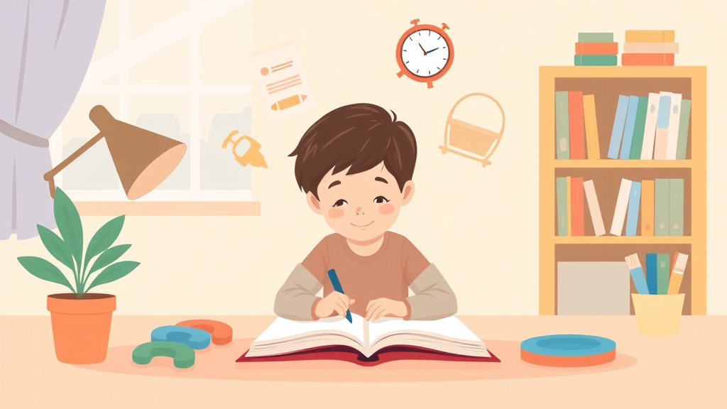 Clear illustration of fidget Tools During Homework Adhd with supporting details