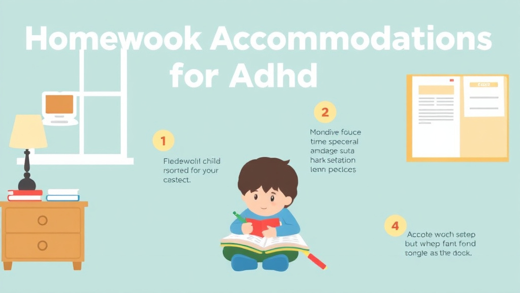 Process flow illustration for putting homework Accommodations For Adhd into action