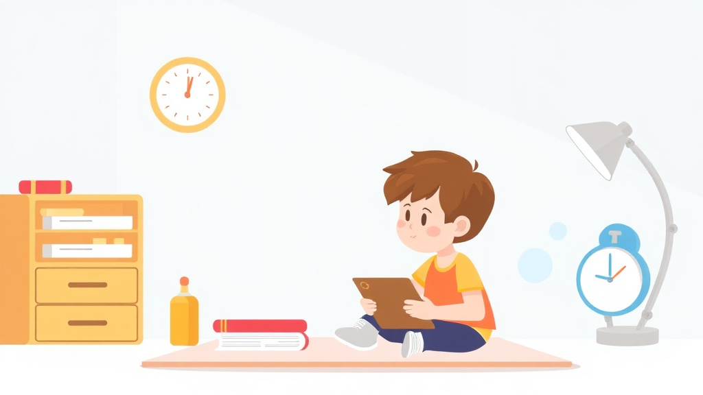 Detailed visual representation of homework Timer Strategies Adhd