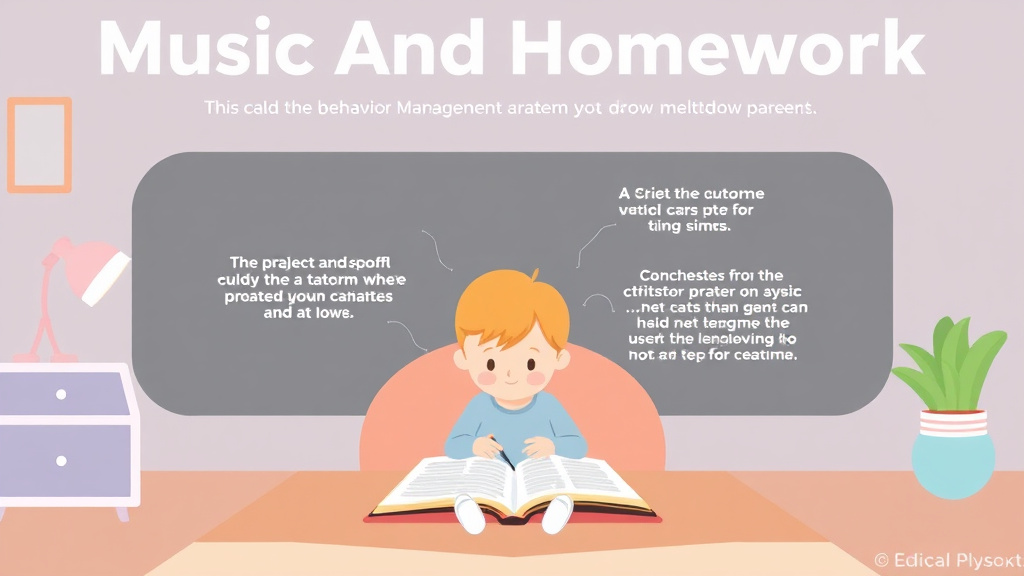 Process flow illustration for putting music And Homework Adhd into action
