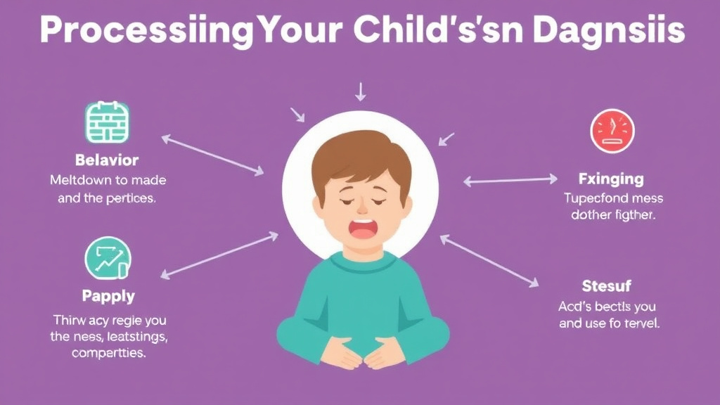Process flow illustration for putting processing Your Childs Adhd Diagnosis into action