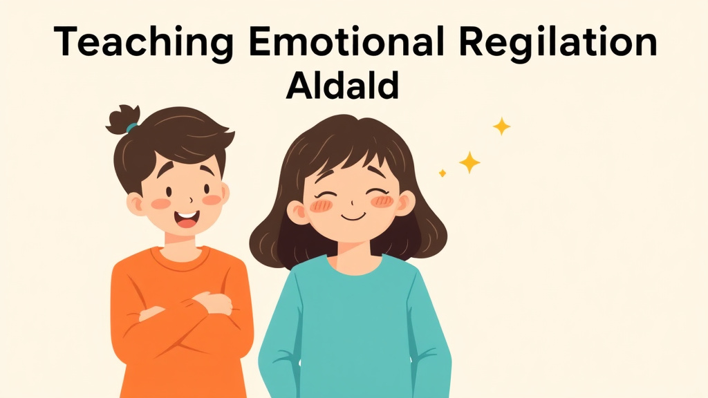 A professional illustration depicting teaching Emotional Regulation To Adhd Children
