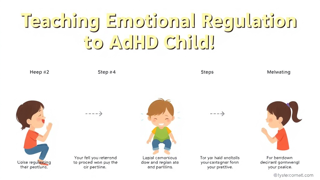 Process flow illustration for putting teaching Emotional Regulation To Adhd Children into action
