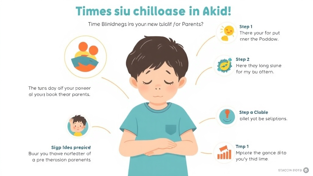 Action-oriented illustration showing how to apply time Blindness In Adhd Children