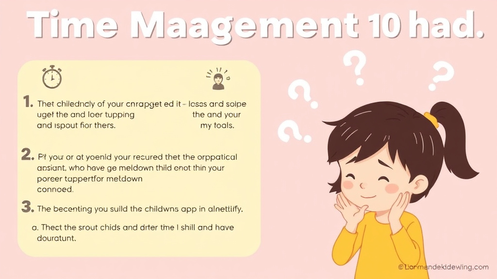 Step-by-step visual guide for implementing time Management For Children With Adhd