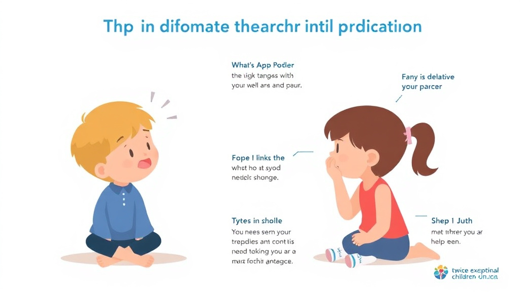 Step-by-step visual guide for implementing twice Exceptional Children Adhd
