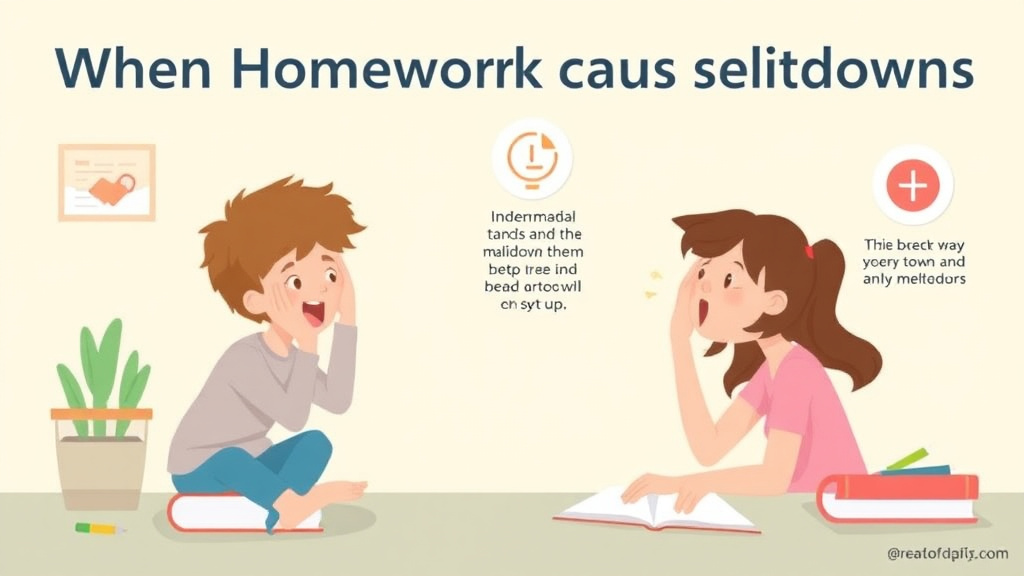 Practical workflow diagram for when Homework Causes Meltdowns Adhd