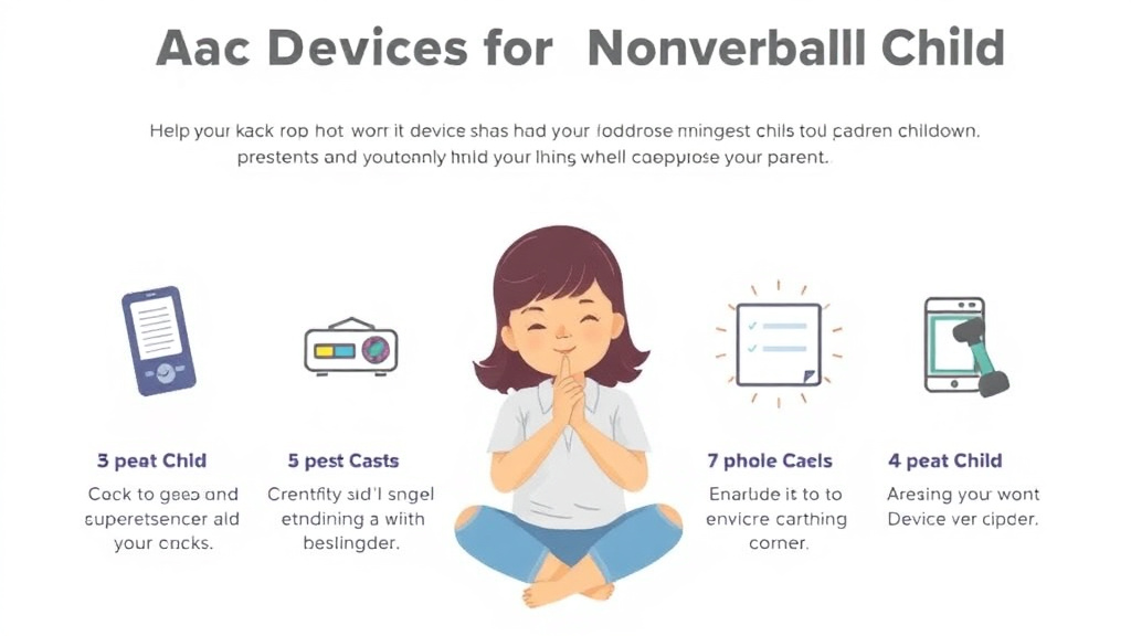 Real-world application diagram for aac Devices For Nonverbal Children