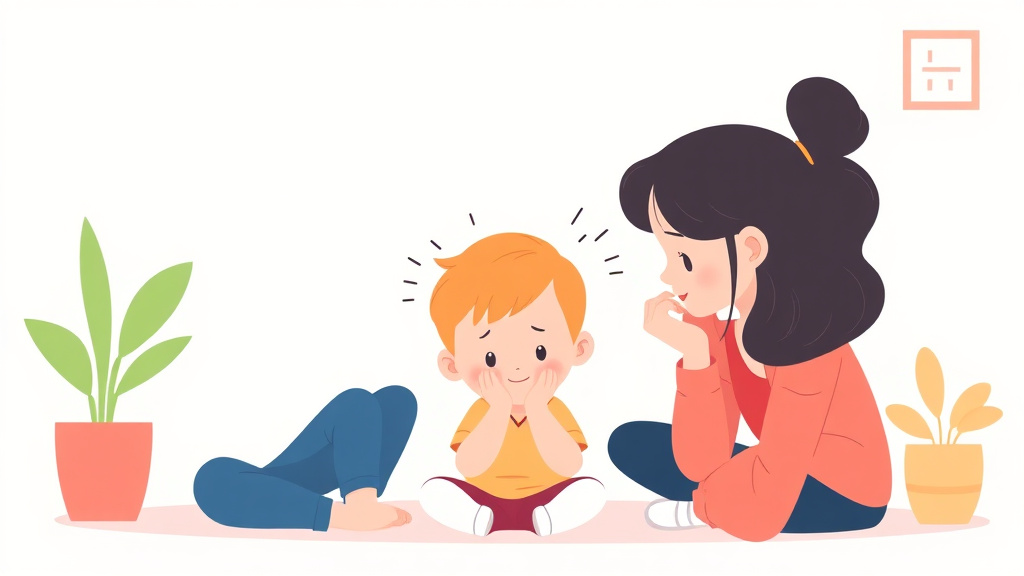 Visual overview of autism And Anxiety In Children with key concepts highlighted