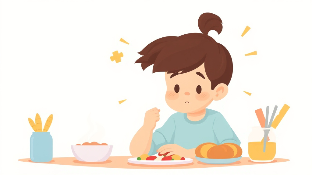 Visual overview of autism And Food Allergies with key concepts highlighted