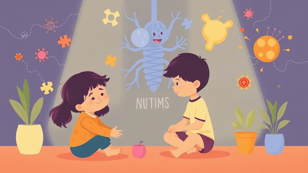 Visual overview of autism And Immune System with key concepts highlighted