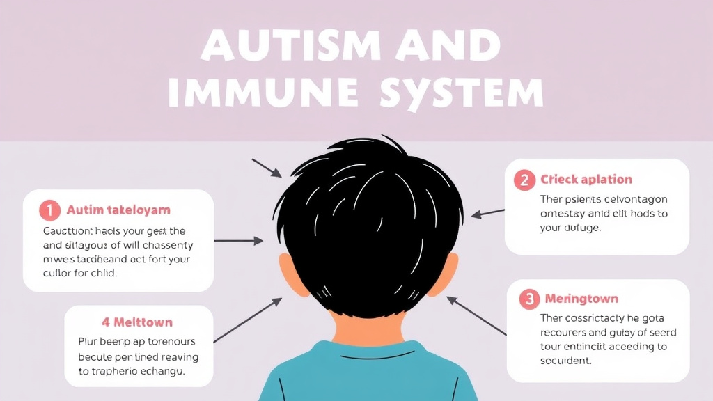 Action-oriented illustration showing how to apply autism And Immune System