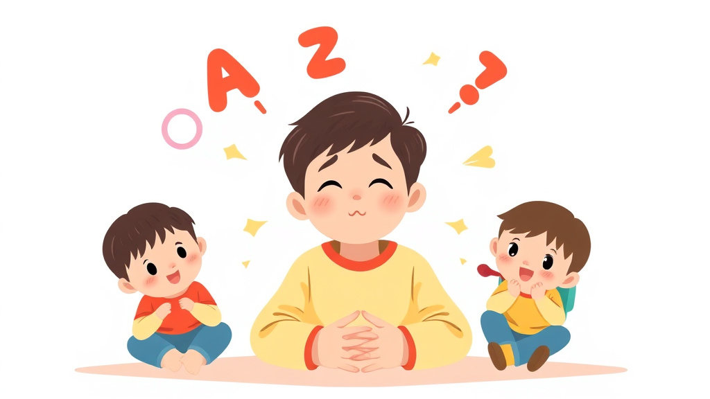 A professional illustration depicting autism And Ocd In Children