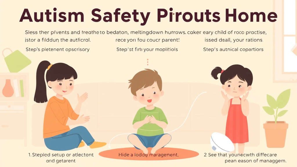 Process flow illustration for putting autism Safety Products For Home into action