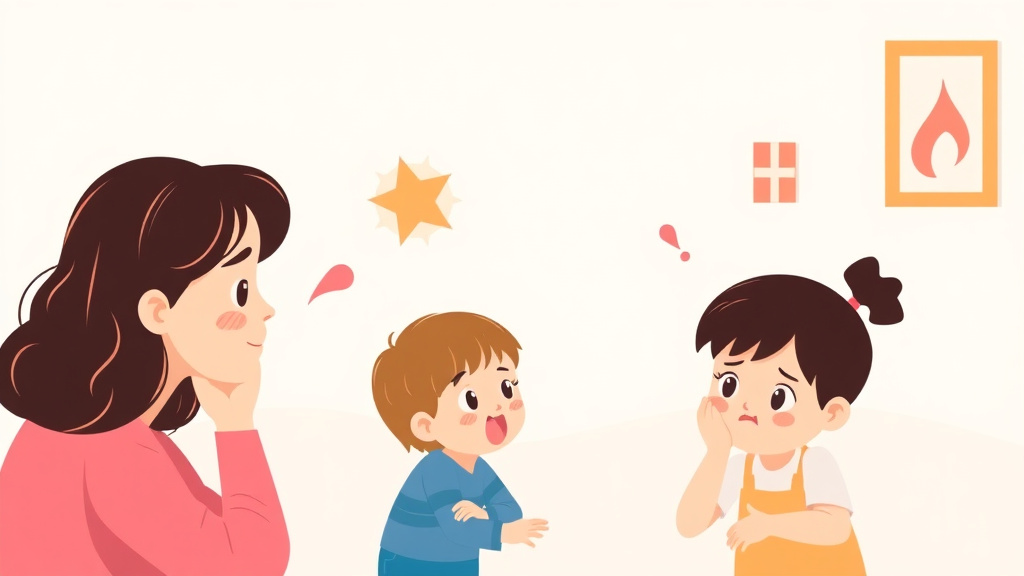 A professional illustration depicting autism Vs Social Anxiety In Children