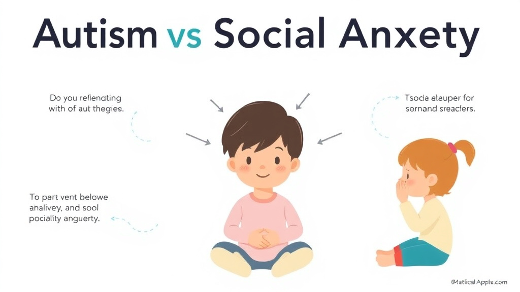 Process flow illustration for putting autism Vs Social Anxiety In Children into action