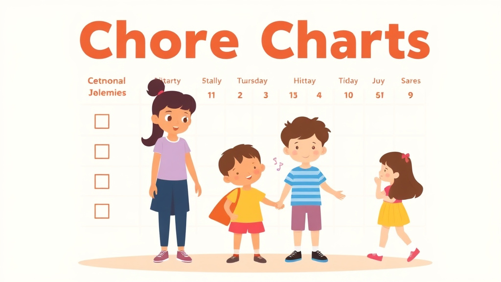 Illustration breaking down the fundamentals of chore Charts For Autistic Children