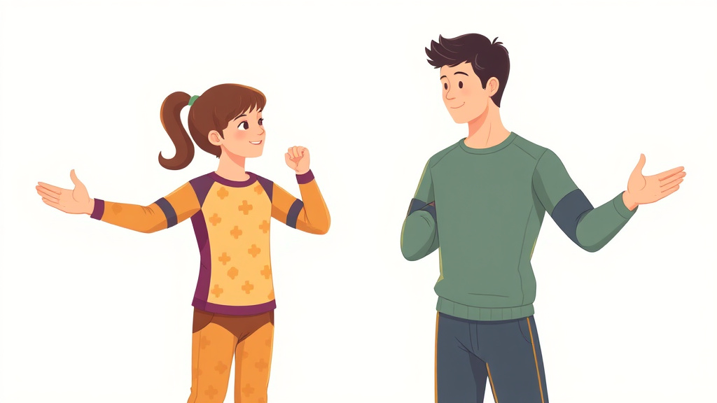 A professional illustration depicting compression Clothing For Autism