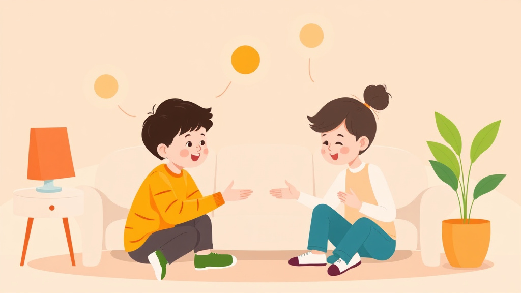Educational graphic covering the essentials of conversation Skills For Autistic Children