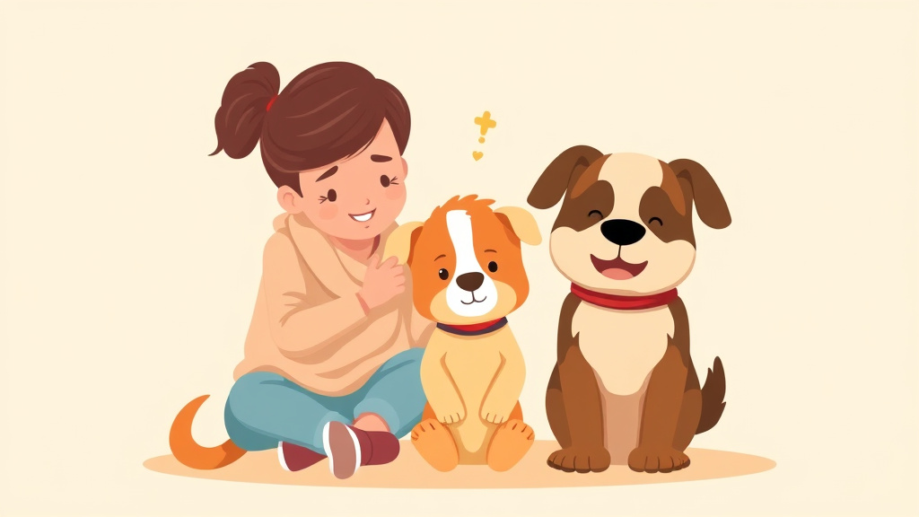 Illustration breaking down the fundamentals of emotional Support Animals And Autism