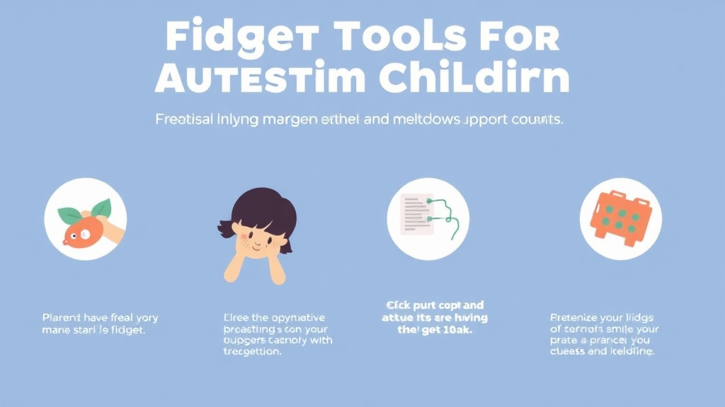 Process flow illustration for putting fidget Tools For Autistic Children into action