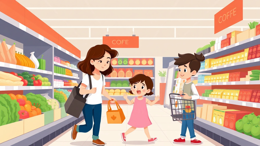 Visual overview of grocery Shopping With Autistic Children with key concepts highlighted
