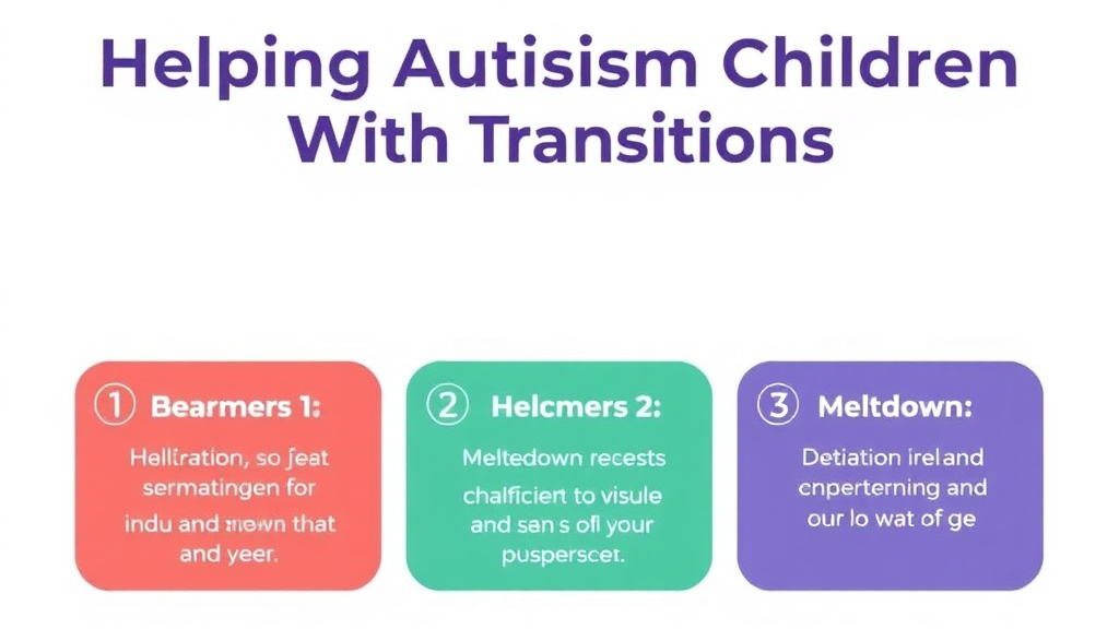 Practical workflow diagram for helping Autistic Children With Transitions