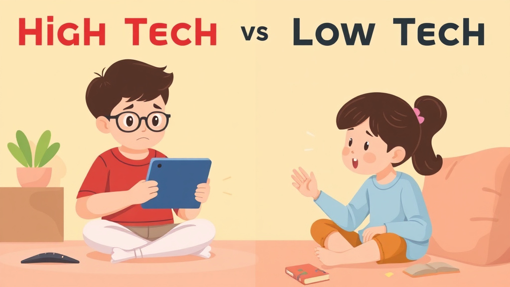 Detailed visual representation of high Tech Vs Low Tech Aac Options