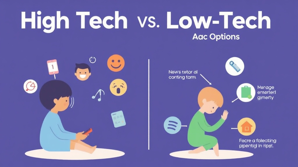 Hands-on guide visualization for high Tech Vs Low Tech Aac Options