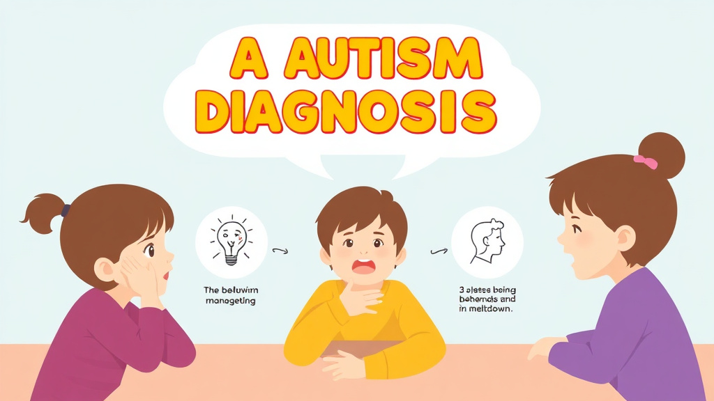 Process flow illustration for putting late Autism Diagnosis In School Age Children into action