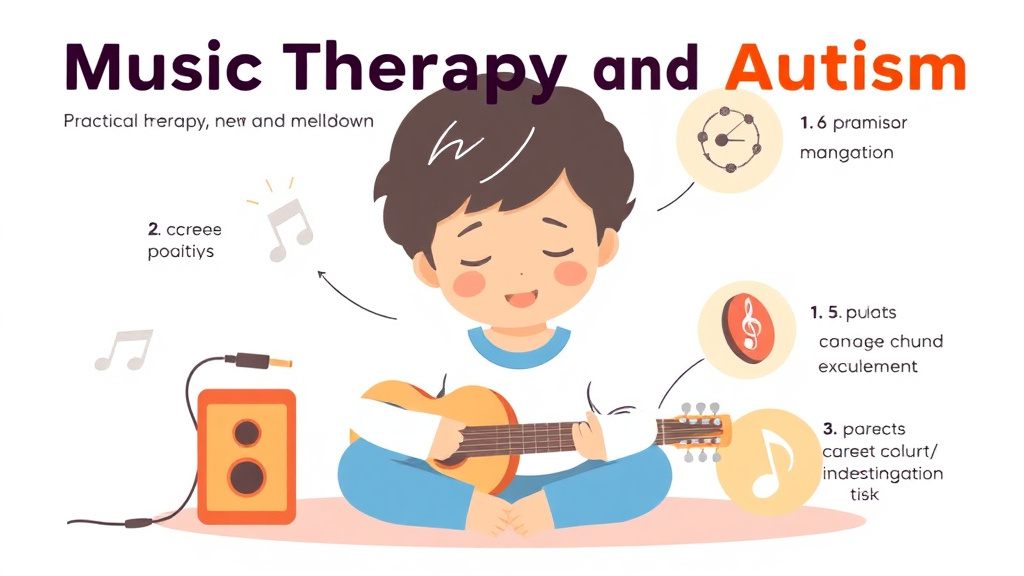 Step-by-step visual guide for implementing music Therapy And Autism