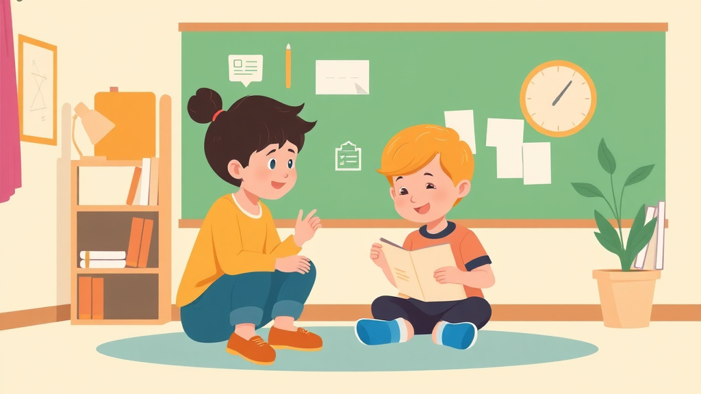 Visual overview of online School For Autistic Children with key concepts highlighted