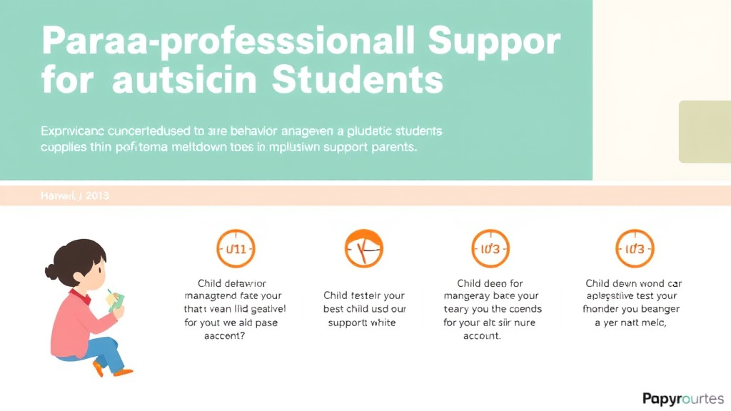 Implementation roadmap for paraprofessional Support For Autistic Students with actionable steps