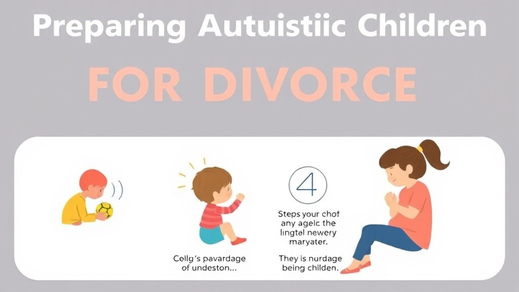 Practical checklist visual for preparing Autistic Children For Divorce