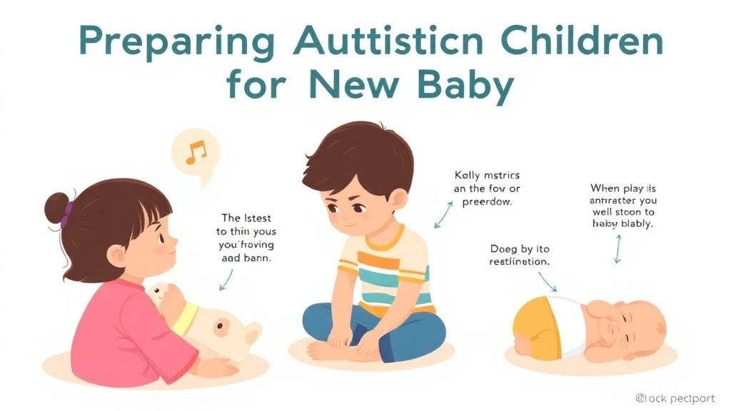 Practical checklist visual for preparing Autistic Children For New Baby