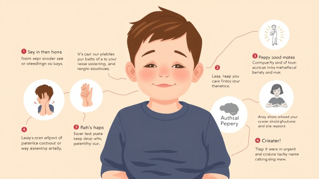 Action-oriented illustration showing how to apply puberty In Autistic Boys