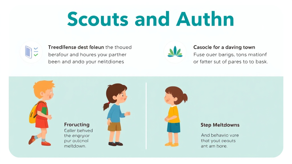 Process flow illustration for putting scouts And Autism into action