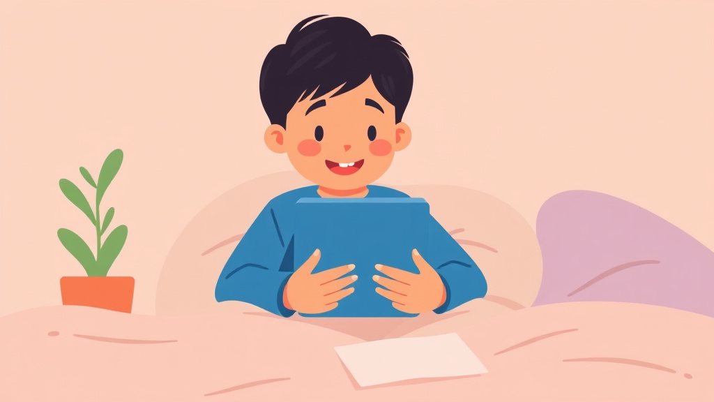 Visual overview of screen Time Guidelines For Autistic Children with key concepts highlighted