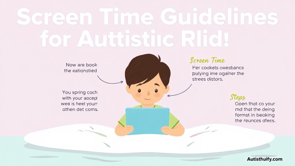 Real-world application diagram for screen Time Guidelines For Autistic Children
