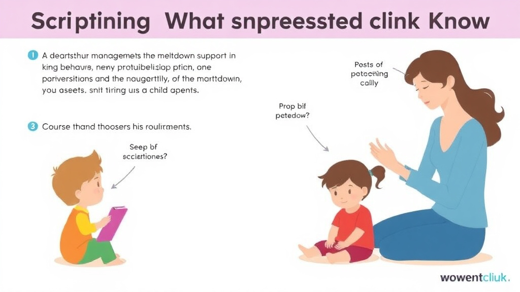 Real-world application diagram for scripting In Autism What Parents Should Know