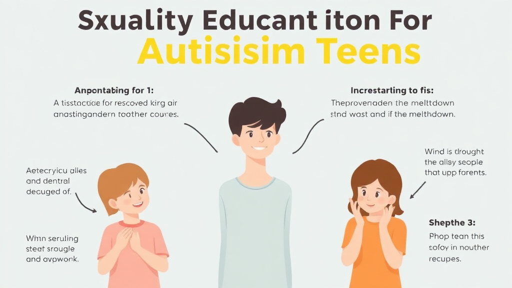 Process flow illustration for putting sexuality Education For Autistic Teens into action