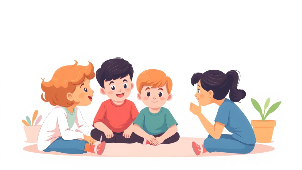 Conceptual diagram showing how social Skills Groups For Autism works in practice