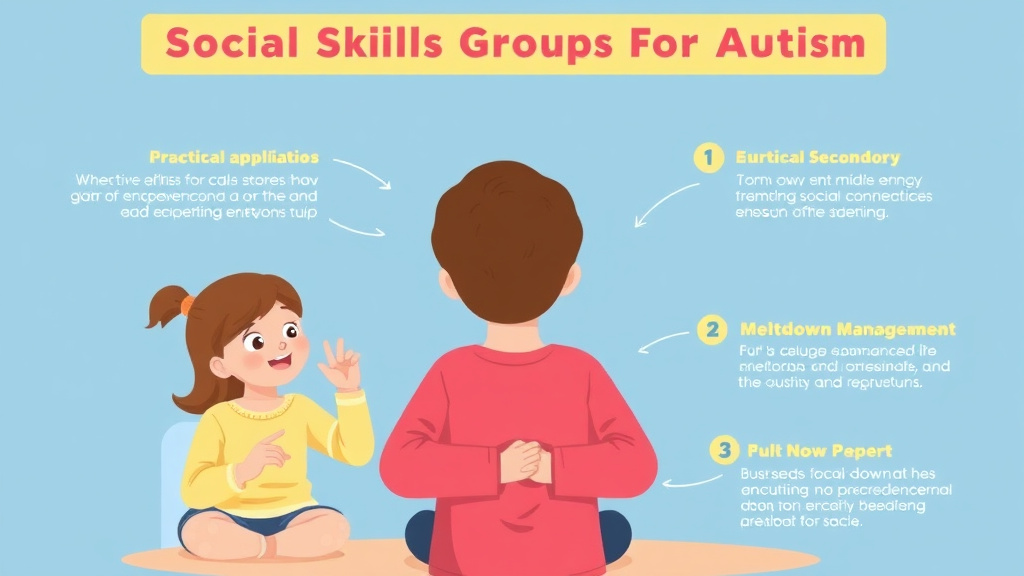 Real-world application diagram for social Skills Groups For Autism