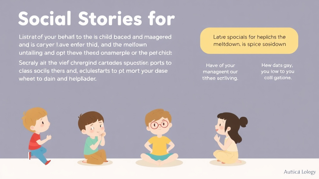 Step-by-step visual guide for implementing social Stories For Autistic Children